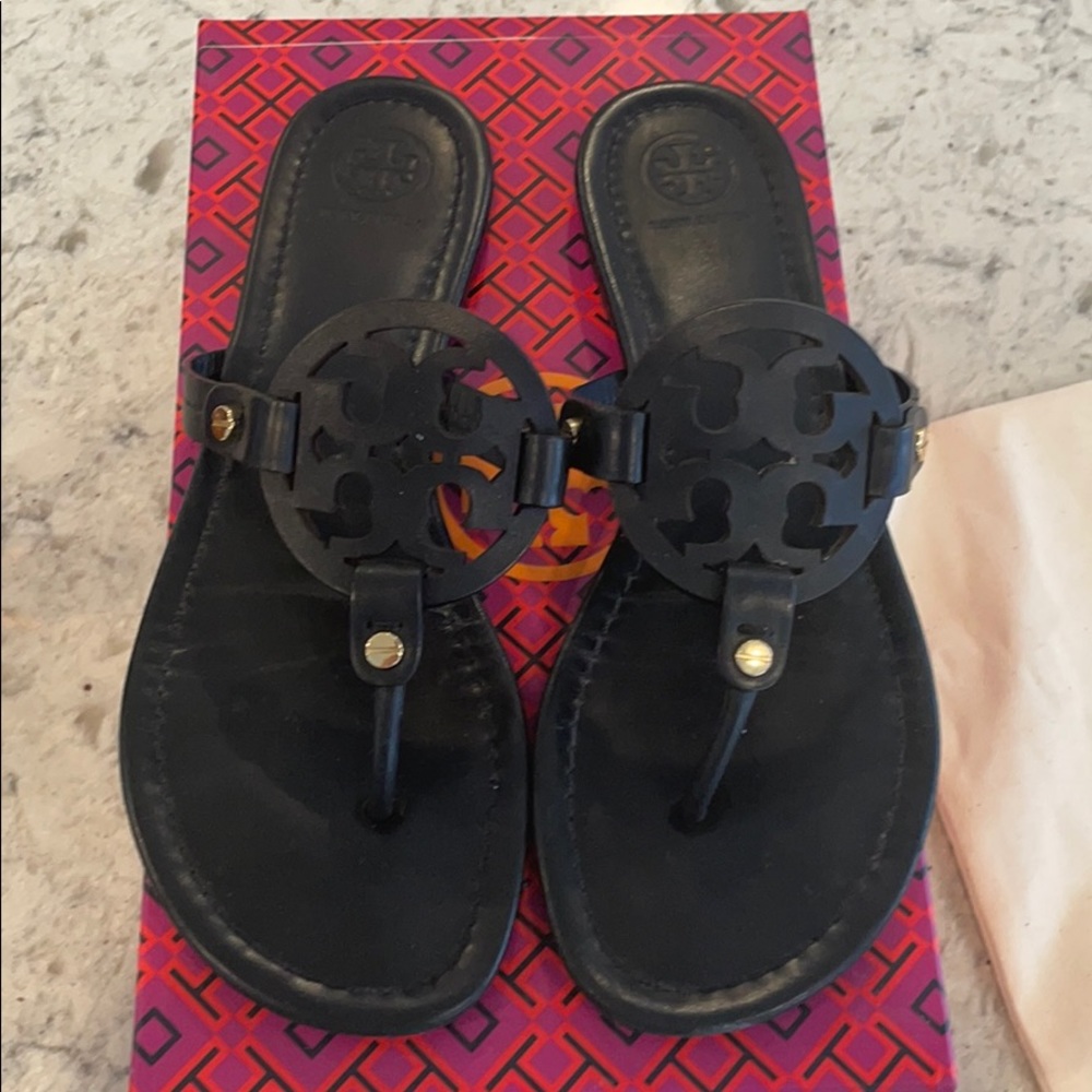 Tory Burch black sandals, great condition